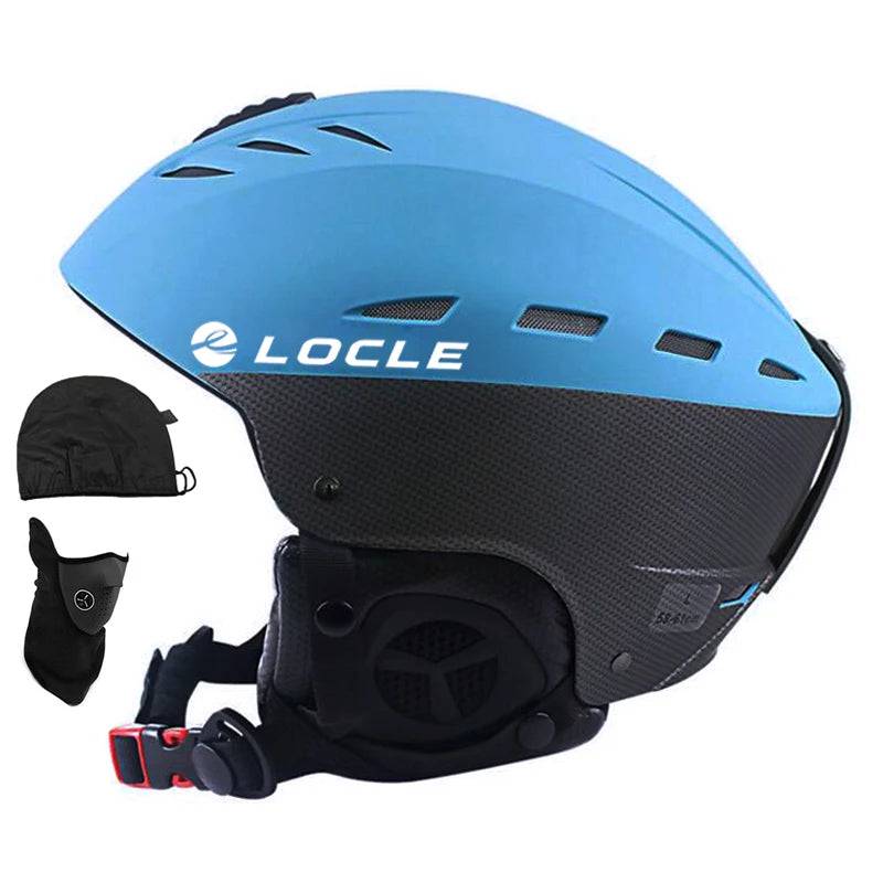 LOCLE Professional Skiing Helmet Men Women Children Ski Helmet Snow Skating Snowboard Snowmobile Skateboard Helmet Size 52-61cm - Property & Safety Tradings