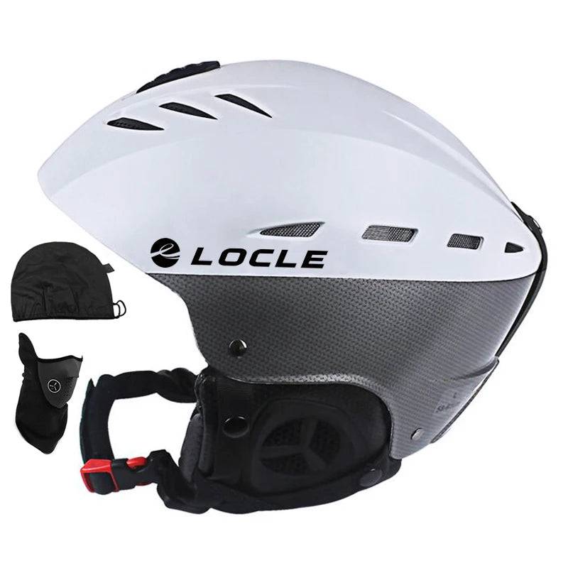 LOCLE Professional Skiing Helmet Men Women Children Ski Helmet Snow Skating Snowboard Snowmobile Skateboard Helmet Size 52-61cm - Property & Safety Tradings