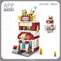 LOZ Building Blocks City View Scene Coffee Shop Retail Store Architectures model  Assembly Toy Christmas Gift for Children Adult