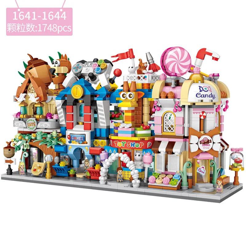 LOZ Building Blocks City View Scene Coffee Shop Retail Store Architectures model  Assembly Toy Christmas Gift for Children Adult