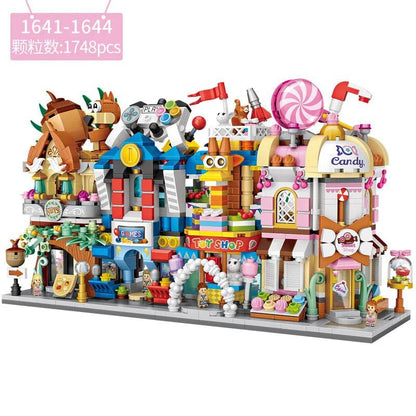 LOZ Building Blocks City View Scene Coffee Shop Retail Store Architectures model  Assembly Toy Christmas Gift for Children Adult