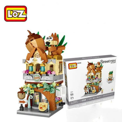 LOZ Building Blocks City View Scene Coffee Shop Retail Store Architectures model  Assembly Toy Christmas Gift for Children Adult