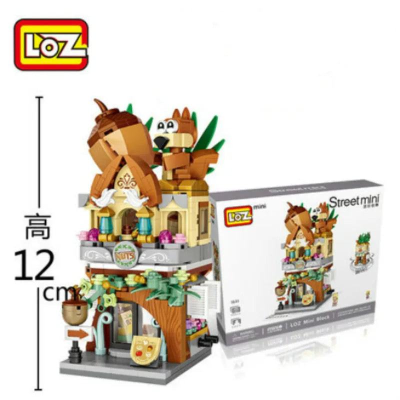 LOZ Building Blocks City View Scene Coffee Shop Retail Store Architectures model  Assembly Toy Christmas Gift for Children Adult