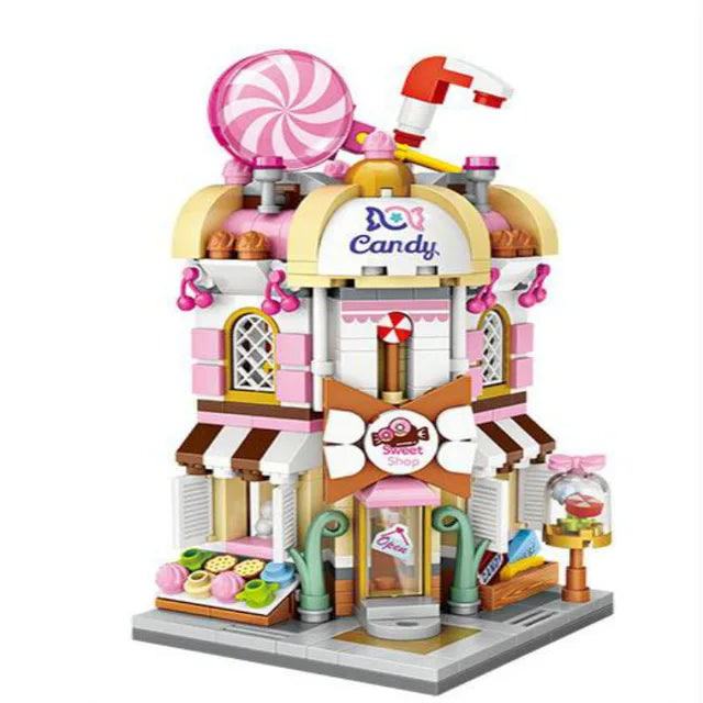 LOZ Building Blocks City View Scene Coffee Shop Retail Store Architectures model  Assembly Toy Christmas Gift for Children Adult