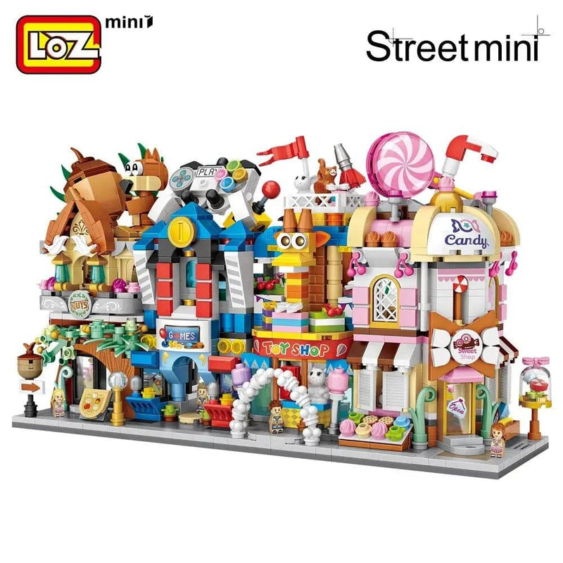 LOZ Building Blocks City View Scene Coffee Shop Retail Store Architectures model  Assembly Toy Christmas Gift for Children Adult