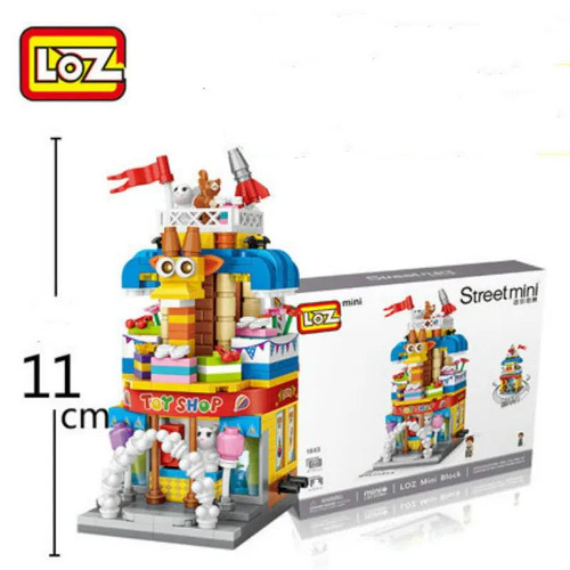 LOZ Building Blocks City View Scene Coffee Shop Retail Store Architectures model  Assembly Toy Christmas Gift for Children Adult