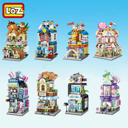 LOZ Building Blocks City View Scene Coffee Shop Retail Store Architectures model  Assembly Toy Christmas Gift for Children Adult