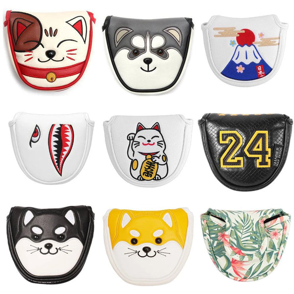 Magnetic  Closure Customized Golf Mallet Putter Covers Headcover Synthetic Leather Multi Style Color - PST PS Tradings