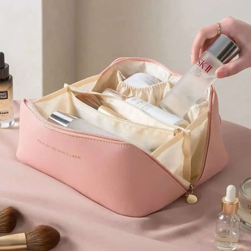 Makeup Organizer Female Toiletry Kit Bag Make Up Case Storage Pouch Luxury Lady Box, Cosmetic Bag, Organizer Bag For Travel Zip - PST PS Tradings