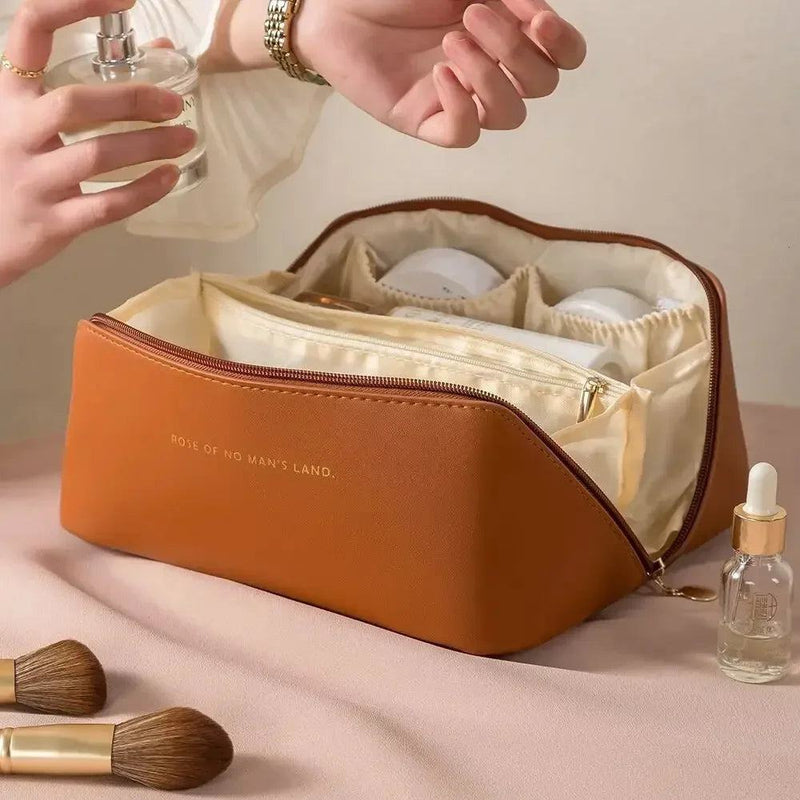 Makeup Organizer Female Toiletry Kit Bag Make Up Case Storage Pouch Luxury Lady Box, Cosmetic Bag, Organizer Bag For Travel Zip - PST PS Tradings