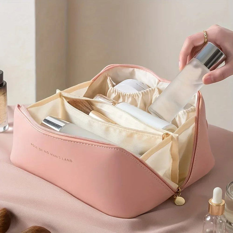 Makeup Organizer Female Toiletry Kit Bag Make Up Case Storage Pouch Luxury Lady Box, Cosmetic Bag, Organizer Bag For Travel Zip - PST PS Tradings