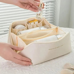 Makeup Organizer Female Toiletry Kit Bag Make Up Case Storage Pouch Luxury Lady Box, Cosmetic Bag, Organizer Bag For Travel Zip - PST PS Tradings