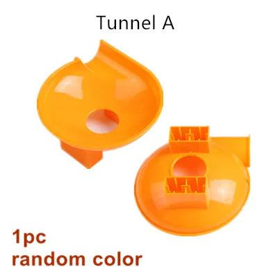 Marble Race Run Big Building Blocks Crazy Rolling Ball Compatible Slide Dinosaur Tunnel Animal Bricks Parts Accessory Kids Toys