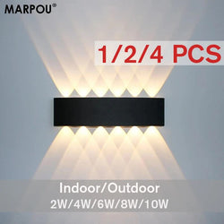 MARPOU Led Wall Lamp Outdoor IP65 Waterproof Up 2/4/6/8/10W AC110-265V Wall Lights  Down Luminous Lighting Porch/Garden  Decorat - PST PS Tradings