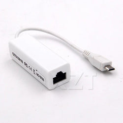 Micro USB  to lan card Connector For Tablet 2.0 5 Pin 10/100 Male RJ45 Female Ethernet LAN Network Card Adapter - PST PS Tradings