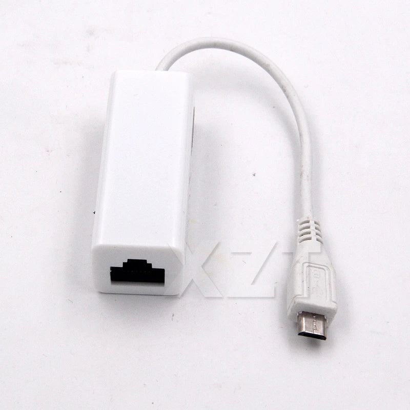 Micro USB  to lan card Connector For Tablet 2.0 5 Pin 10/100 Male RJ45 Female Ethernet LAN Network Card Adapter - PST PS Tradings