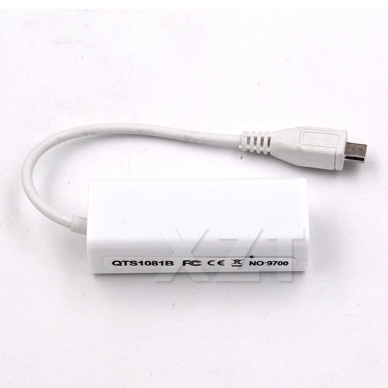 Micro USB  to lan card Connector For Tablet 2.0 5 Pin 10/100 Male RJ45 Female Ethernet LAN Network Card Adapter - PST PS Tradings