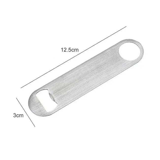 Mini Durable Beer Bottle Opener Stainless Steel Flat Speed Bottle Cap Opener Remover Bar Blade Kitchen Tool - PST PS Tradings