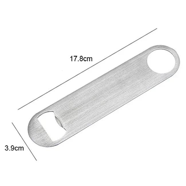 Mini Durable Beer Bottle Opener Stainless Steel Flat Speed Bottle Cap Opener Remover Bar Blade Kitchen Tool - PST PS Tradings