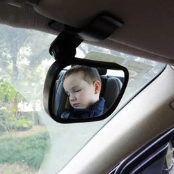 Mini Rear Infant Car Seat, Adjustable Rear Convex Mirror, Child Monitor, In-Car, 2-in-1 - PST PS Tradings