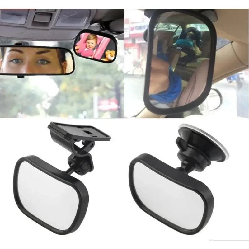 Mini Rear Infant Car Seat, Adjustable Rear Convex Mirror, Child Monitor, In-Car, 2-in-1 - PST PS Tradings