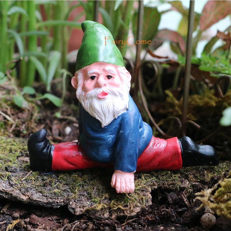 Miniature Fairy Garden Gnomes Figurines Set Resin Animals Mini Small Funny Dwarf Decorations Statues Ornaments Collection Indoor - PST PS Tradings