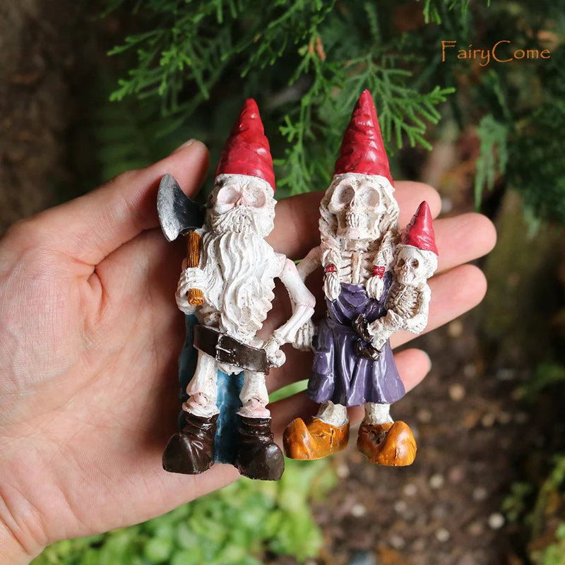 Miniature Fairy Garden Gnomes Figurines Set Resin Animals Mini Small Funny Dwarf Decorations Statues Ornaments Collection Indoor - PST PS Tradings