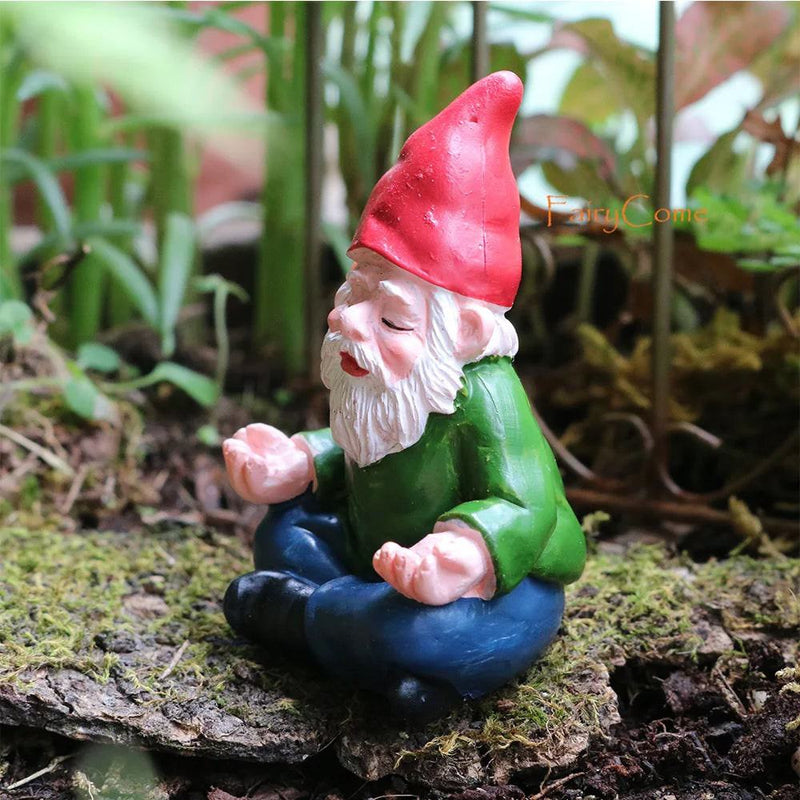 Miniature Fairy Garden Gnomes Figurines Set Resin Animals Mini Small Funny Dwarf Decorations Statues Ornaments Collection Indoor - PST PS Tradings