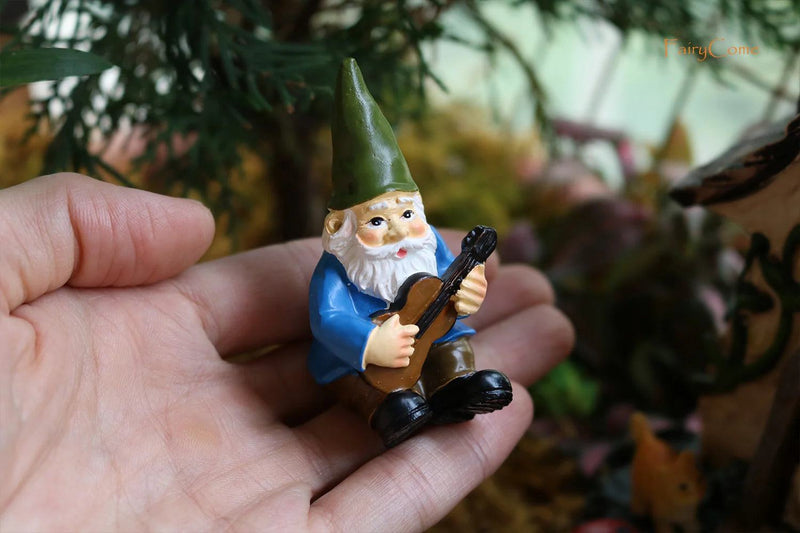 Miniature Fairy Garden Gnomes Figurines Set Resin Animals Mini Small Funny Dwarf Decorations Statues Ornaments Collection Indoor - PST PS Tradings