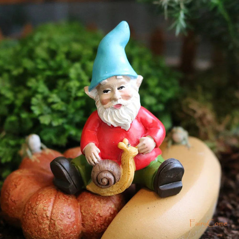 Miniature Fairy Garden Gnomes Figurines Set Resin Animals Mini Small Funny Dwarf Decorations Statues Ornaments Collection Indoor - PST PS Tradings