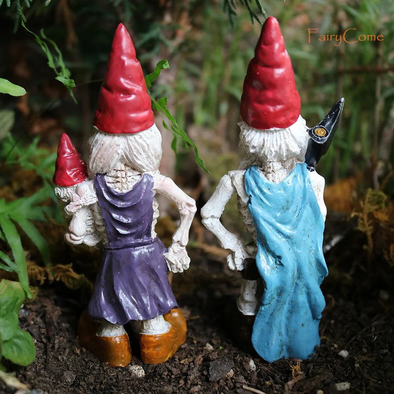 Miniature Fairy Garden Gnomes Figurines Set Resin Animals Mini Small Funny Dwarf Decorations Statues Ornaments Collection Indoor - PST PS Tradings