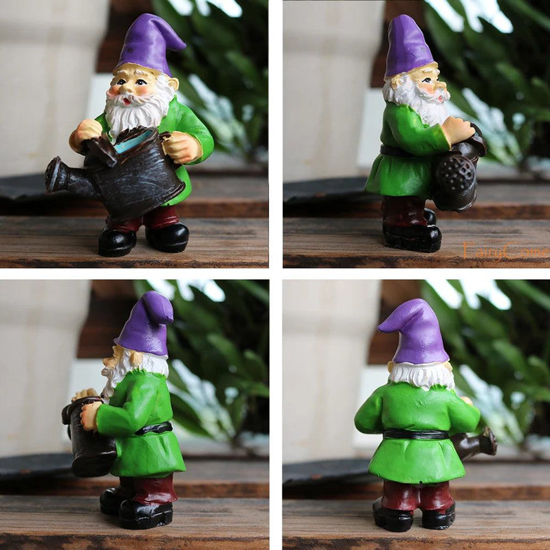 Miniature Fairy Garden Gnomes Figurines Set Resin Animals Mini Small Funny Dwarf Decorations Statues Ornaments Collection Indoor - PST PS Tradings