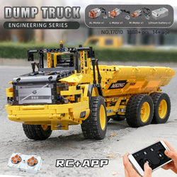 MOULD KING 17010 Technical Car Engineering Vehicle Toys APP RC Dump Truck Set Blocks MOC-8002 Bricks Christmas Gifts For Boys - Property & Safety Tradings