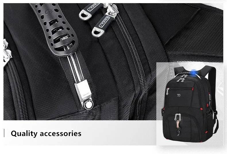 multifunction large capacity male bag fashion travel usb charging waterproof anti-theft 15.6 inch 17 inch laptop backpack men - Property & Safety Tradings