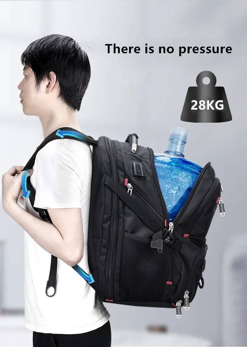 multifunction large capacity male bag fashion travel usb charging waterproof anti-theft 15.6 inch 17 inch laptop backpack men - Property & Safety Tradings