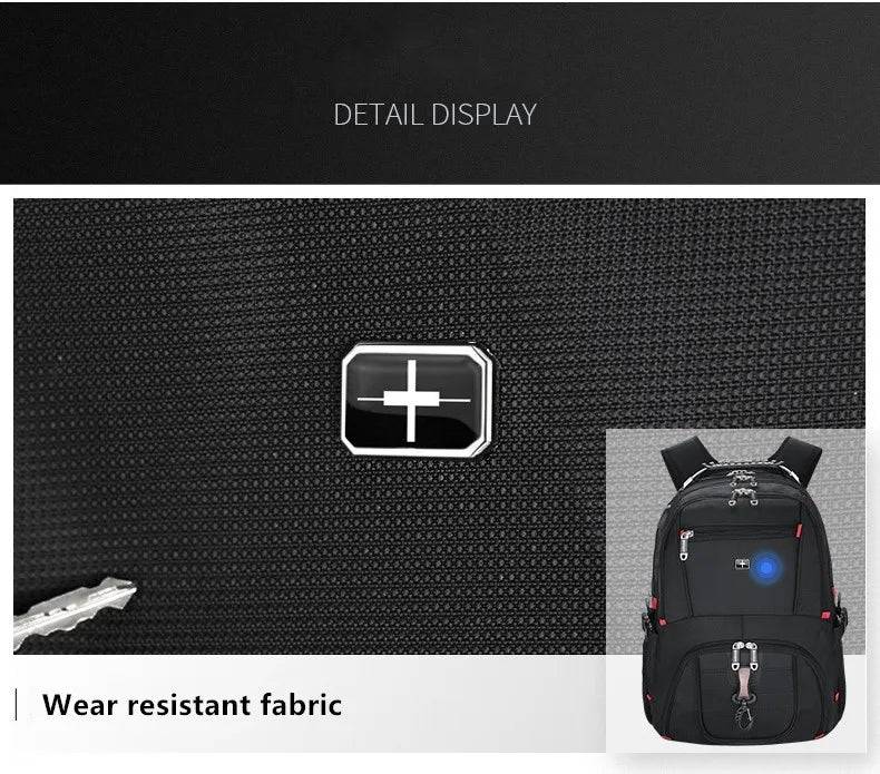 multifunction large capacity male bag fashion travel usb charging waterproof anti-theft 15.6 inch 17 inch laptop backpack men - Property & Safety Tradings