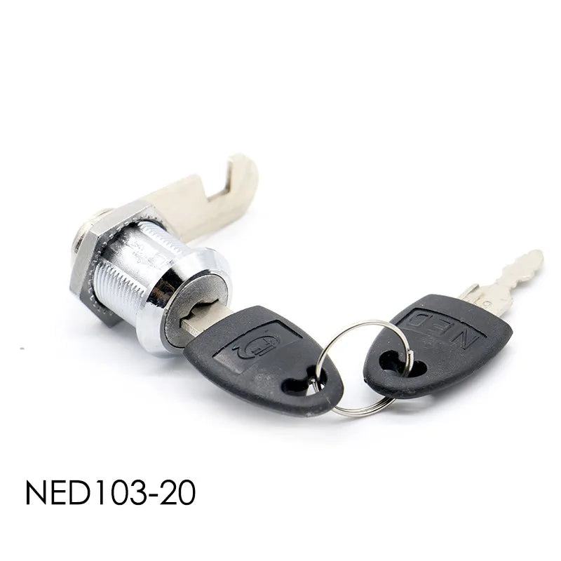 NAIERDI Cam Cylinder Locks Door Cabinet Mailbox Drawer Cupboard Padlock Security Locks With Plastic Keys Furniture Hardware - PST PS Tradings