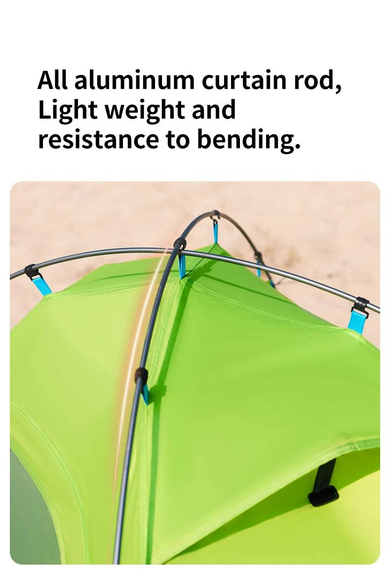 Naturehike 2024 New Camping Tent Large Space Mosquito-repellent Beach Tents Ultralight Quick Set 2 Person Outdoor Hiking Tent - Property & Safety Tradings