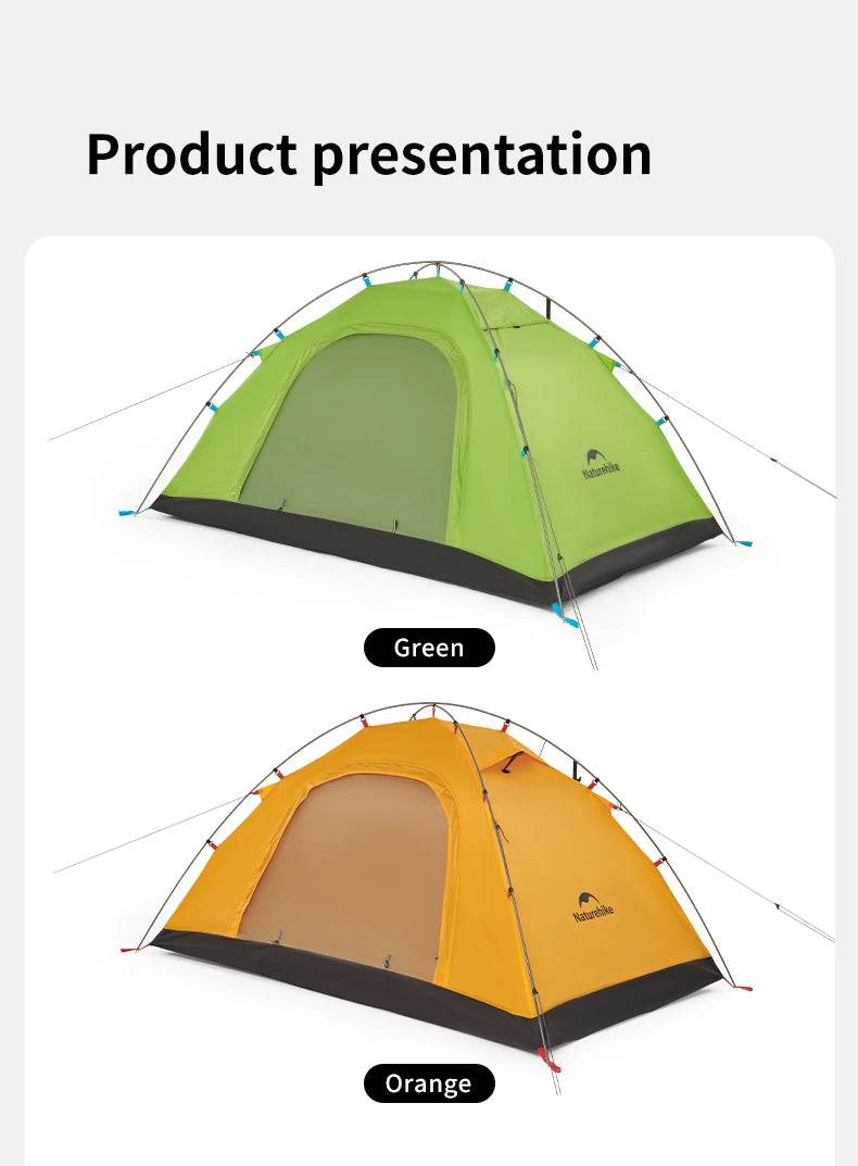 Naturehike 2024 New Camping Tent Large Space Mosquito-repellent Beach Tents Ultralight Quick Set 2 Person Outdoor Hiking Tent - Property & Safety Tradings