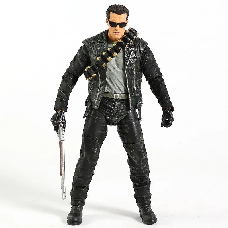 NECA Terminator 2: Judgment Day T-800 Arnold Schwarzenegger PVC Action Figure Collectible Model Toy 7" 18cm