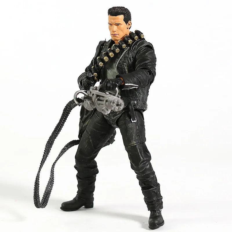 NECA Terminator 2: Judgment Day T-800 Arnold Schwarzenegger PVC Action Figure Collectible Model Toy 7" 18cm