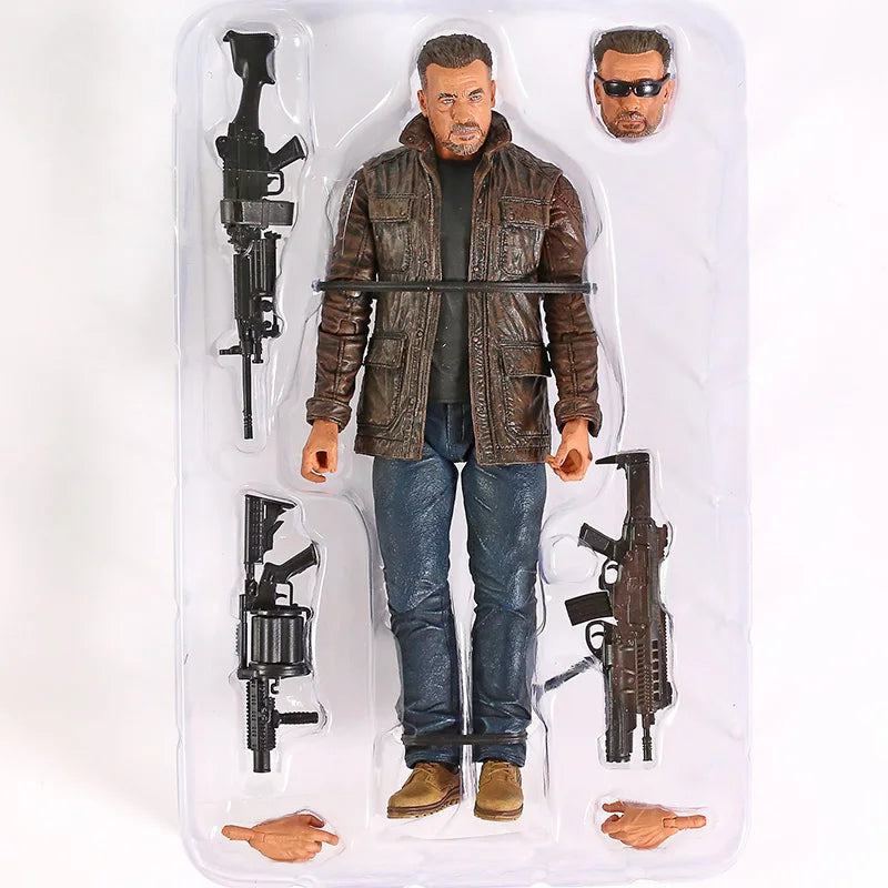 NECA Terminator 2: Judgment Day T-800 Arnold Schwarzenegger PVC Action Figure Collectible Model Toy 7" 18cm