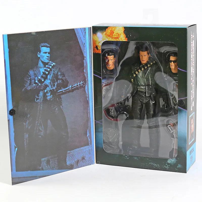 NECA Terminator 2: Judgment Day T-800 Arnold Schwarzenegger PVC Action Figure Collectible Model Toy 7" 18cm