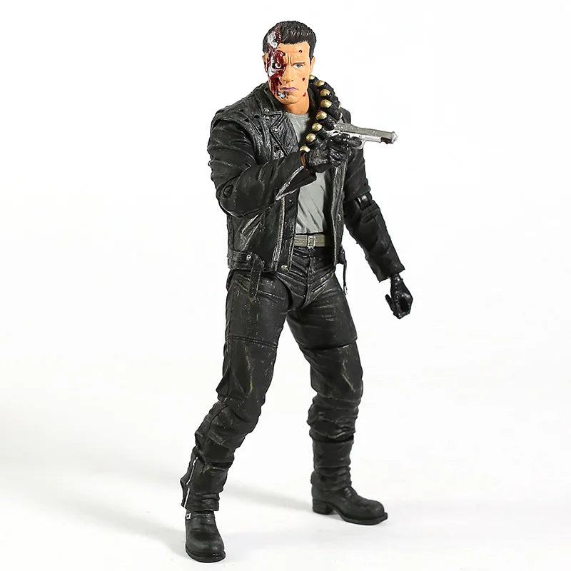 NECA Terminator 2: Judgment Day T-800 Arnold Schwarzenegger PVC Action Figure Collectible Model Toy 7" 18cm