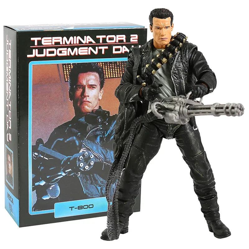 NECA Terminator 2: Judgment Day T-800 Arnold Schwarzenegger PVC Action Figure Collectible Model Toy 7" 18cm