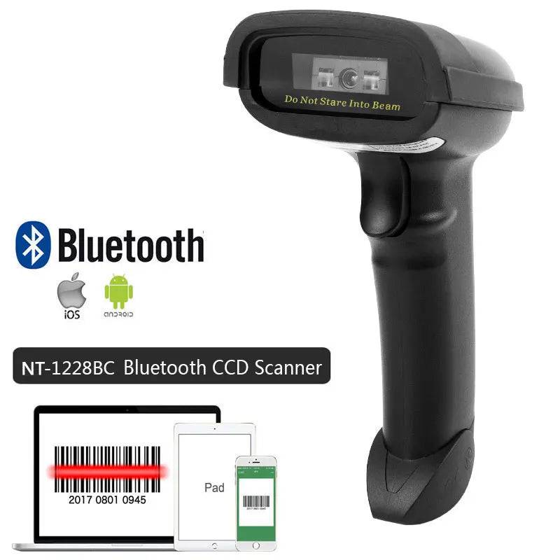 NETUM C750 Bluetooth QR 2D Barcode Scanner AND C830 Wireless Laser 1D usb Bar Code Reader for IOS Android Windows Mobile Payment - Property & Safety Tradings