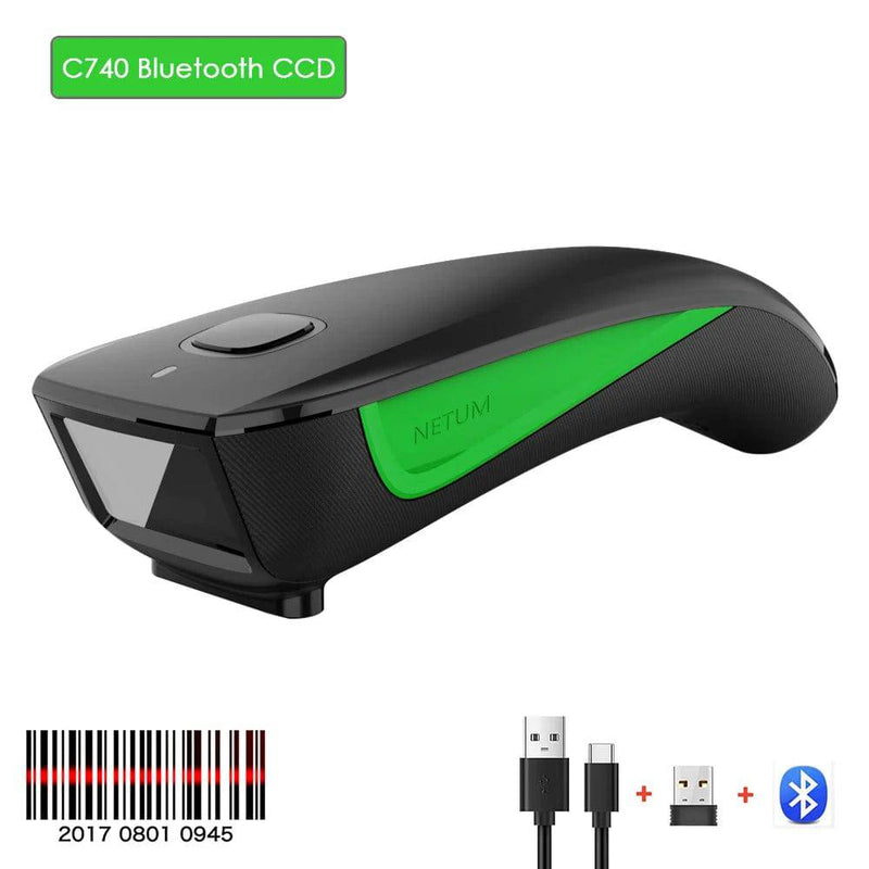 NETUM C750 Bluetooth QR 2D Barcode Scanner AND C830 Wireless Laser 1D usb Bar Code Reader for IOS Android Windows Mobile Payment - Property & Safety Tradings