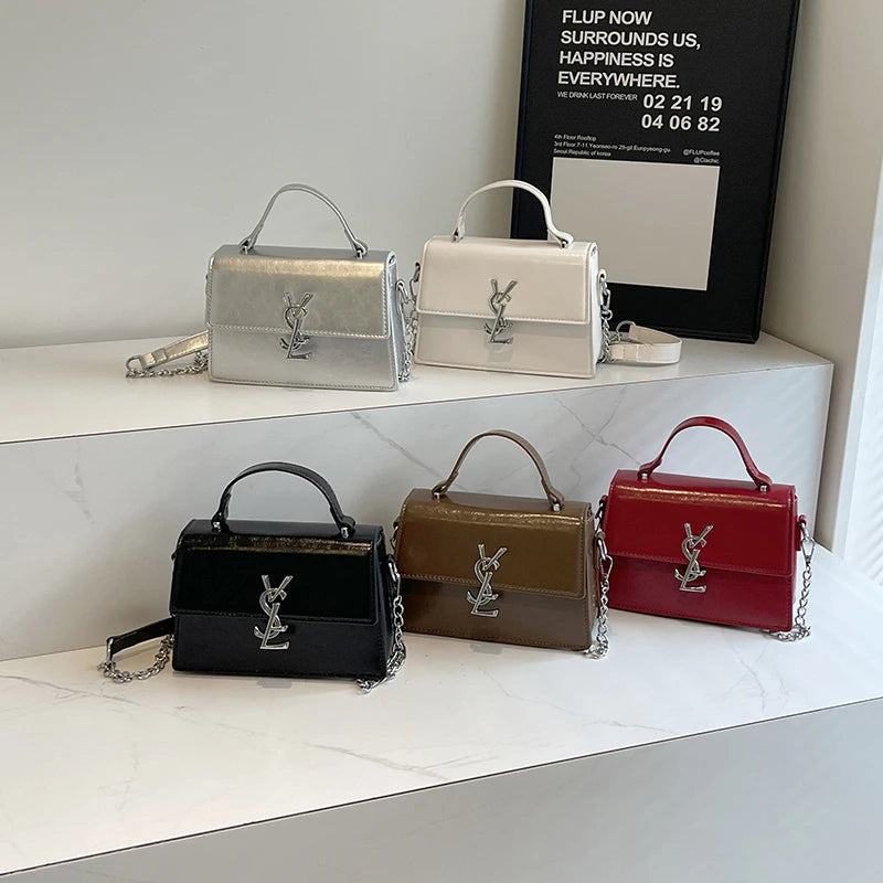 New 2024 European Fashion Ladies Square bag Korea Chain Shoulder Crossbody Bags for Women Messenger Bags Leather Women's Handbag - PST PS Tradings