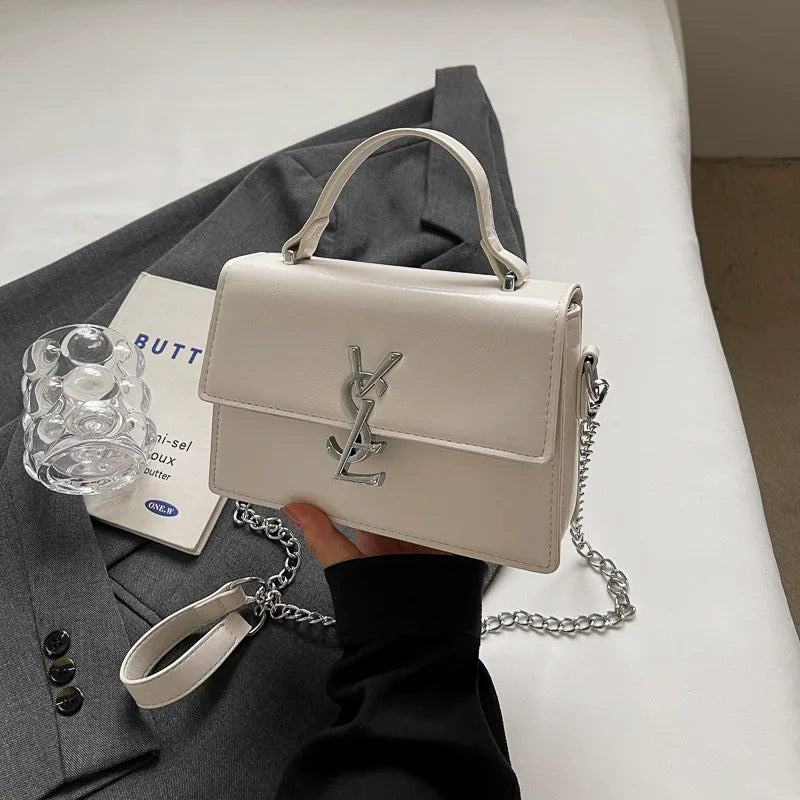 New 2024 European Fashion Ladies Square bag Korea Chain Shoulder Crossbody Bags for Women Messenger Bags Leather Women's Handbag - PST PS Tradings