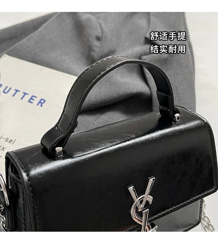 New 2024 European Fashion Ladies Square bag Korea Chain Shoulder Crossbody Bags for Women Messenger Bags Leather Women's Handbag - PST PS Tradings